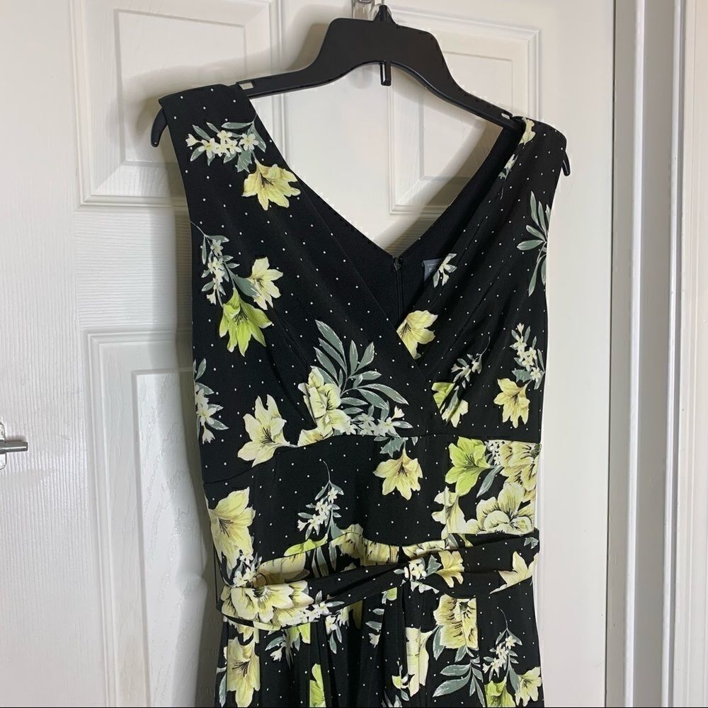 Rabbit, Rabbit, Rabbit Designs Black and Yellow Floral Dress Size 12 - Picture 12 of 13